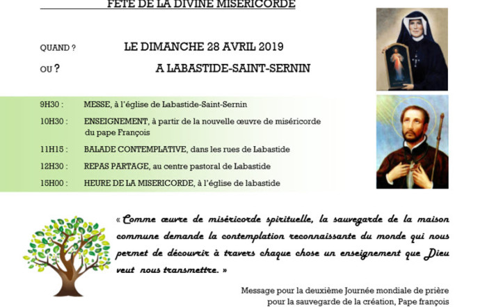 Groupe de prière de la Divine Miséricorde – Paroisse Aucamville Saint