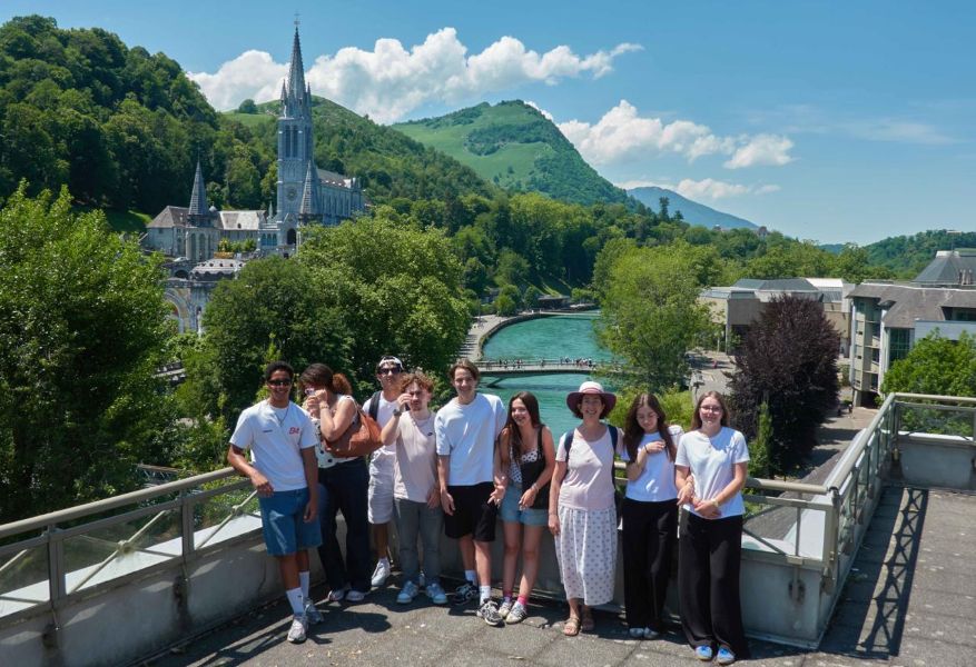 Nos lycéens à Lourdes.